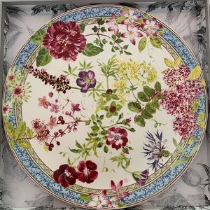 Anthropologie Gien Millefleurs Cake platter